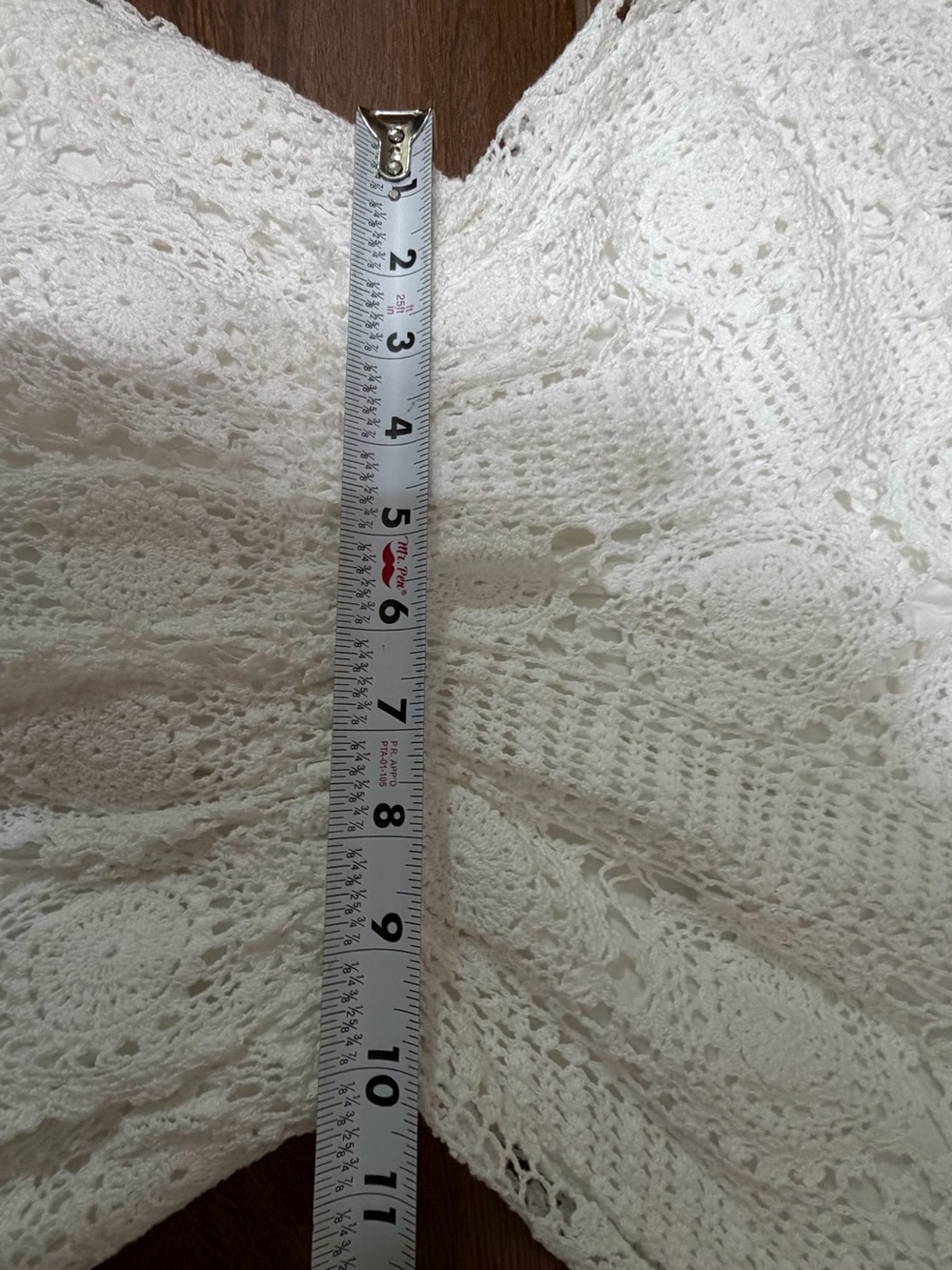 Vintage 70s White Hand Crochet Dress M Midi Cotton Sundress Prairie Boho Bridal - Picture 14 of 16